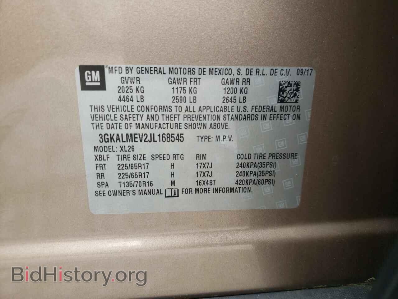 2018 GMC TERRAIN - VIN: 3GKALMEV2JL168545 - Фото 10