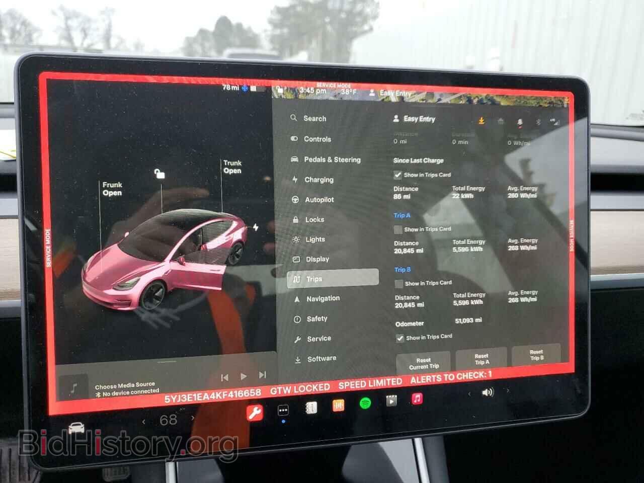 2019 TESLA MODEL 3 - VIN: 5YJ3E1EA4KF416658 - Photo 9