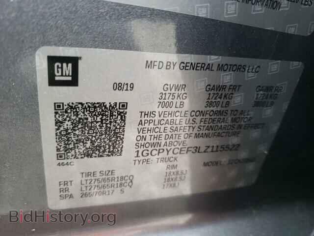 2020 CHEVROLET SILVERADO - VIN: 1GCPYCEF3LZ115522 - Фото 10