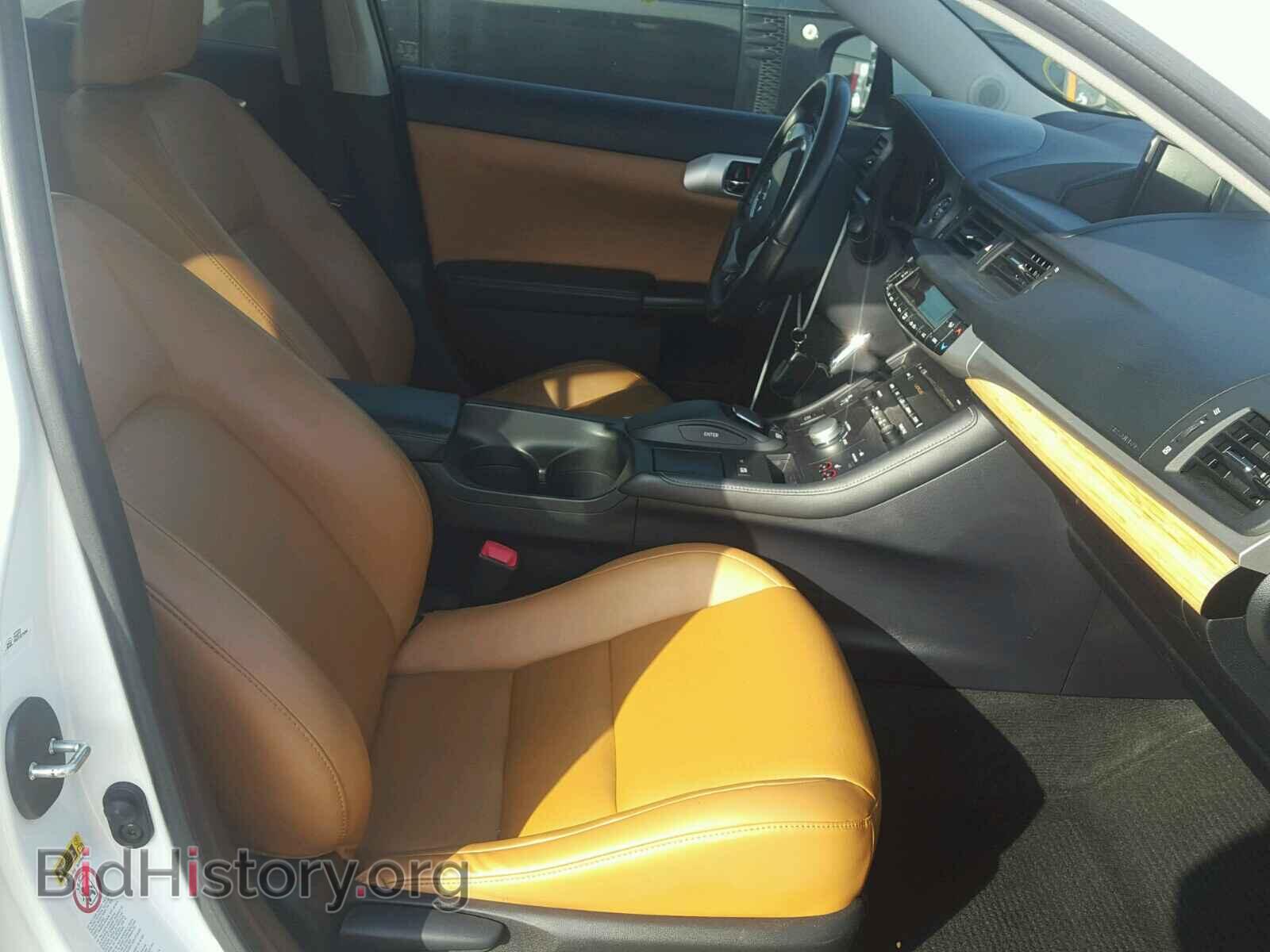 2012 LEXUS CT 200 - VIN: JTHKD5BH0C2120157 - Фото 5