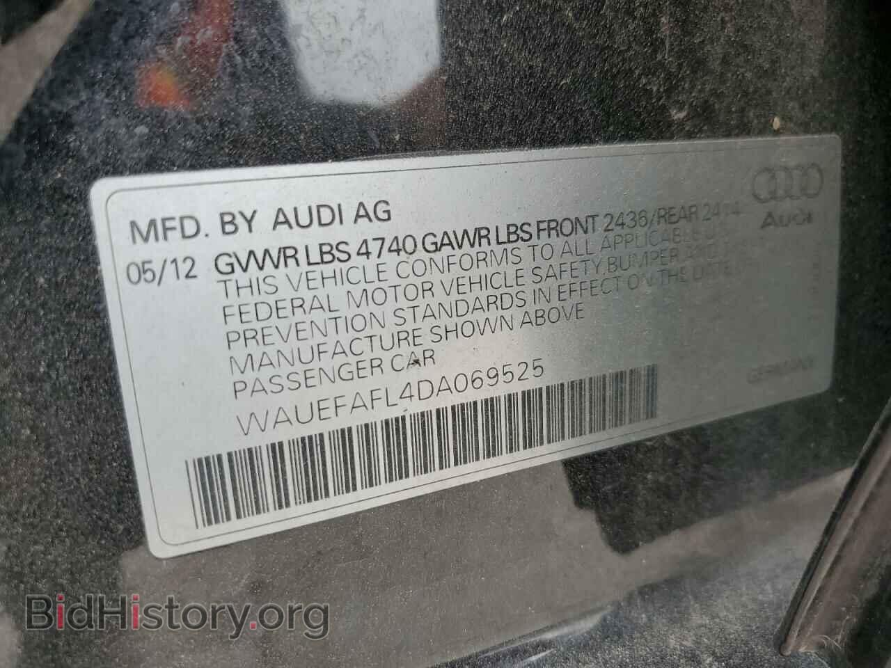 2013 AUDI A4 - VIN: WAUEFAFL4DA069525 - Photo 13