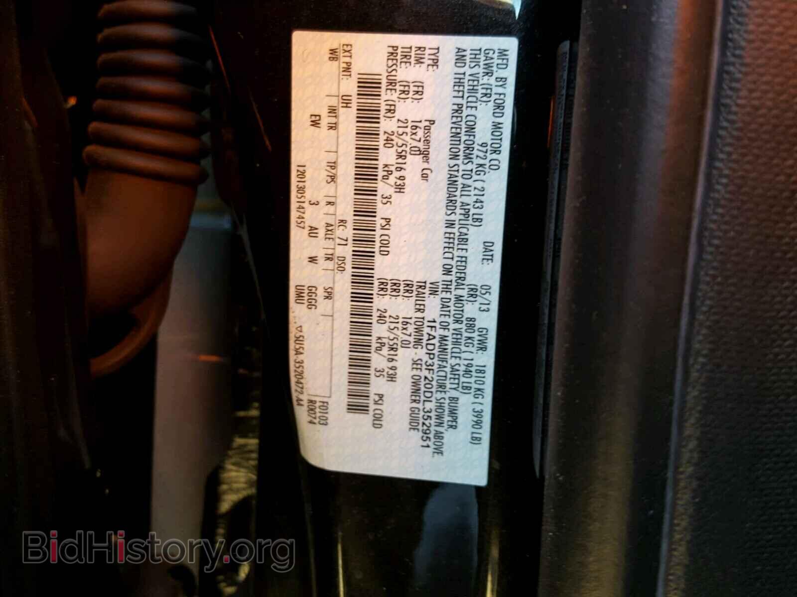 2013 FORD FOCUS - VIN: 1FADP3F20DL352951 - Photo 10