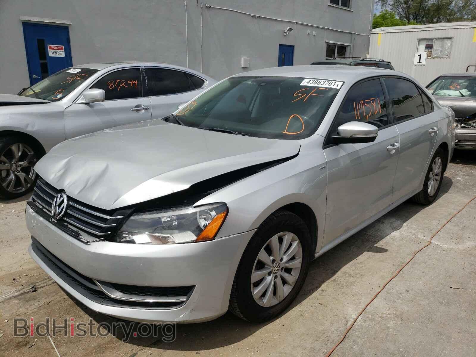 2014 VOLKSWAGEN PASSAT - VIN: 1VWAT7A34EC070746 - Фото 2