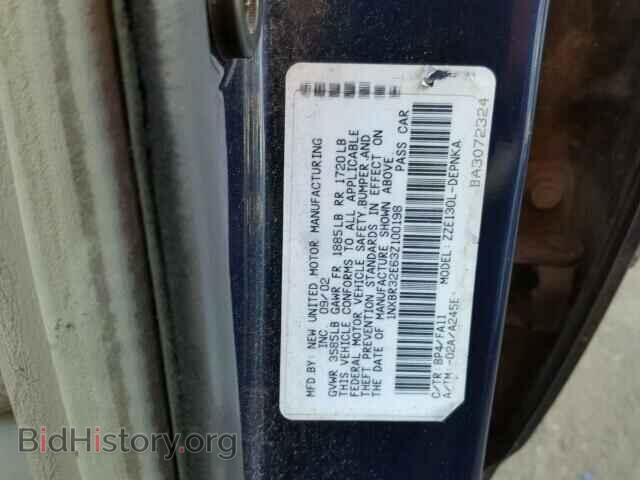 2003 TOYOTA COROLLA - VIN: 1NXBR32E63Z100198 - Фото 10