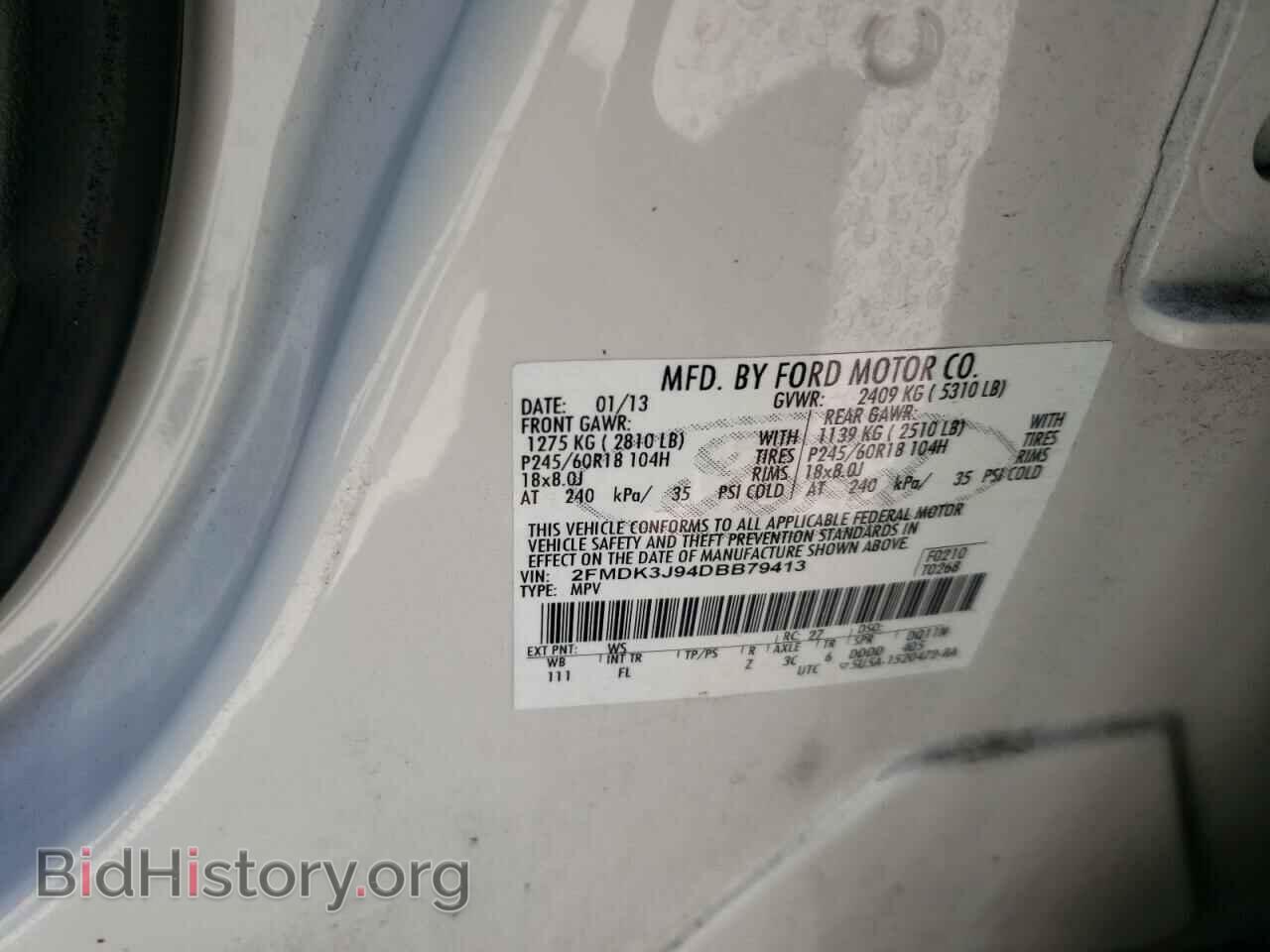 2013 FORD EDGE - VIN: 2FMDK3J94DBB79413 - Photo 10