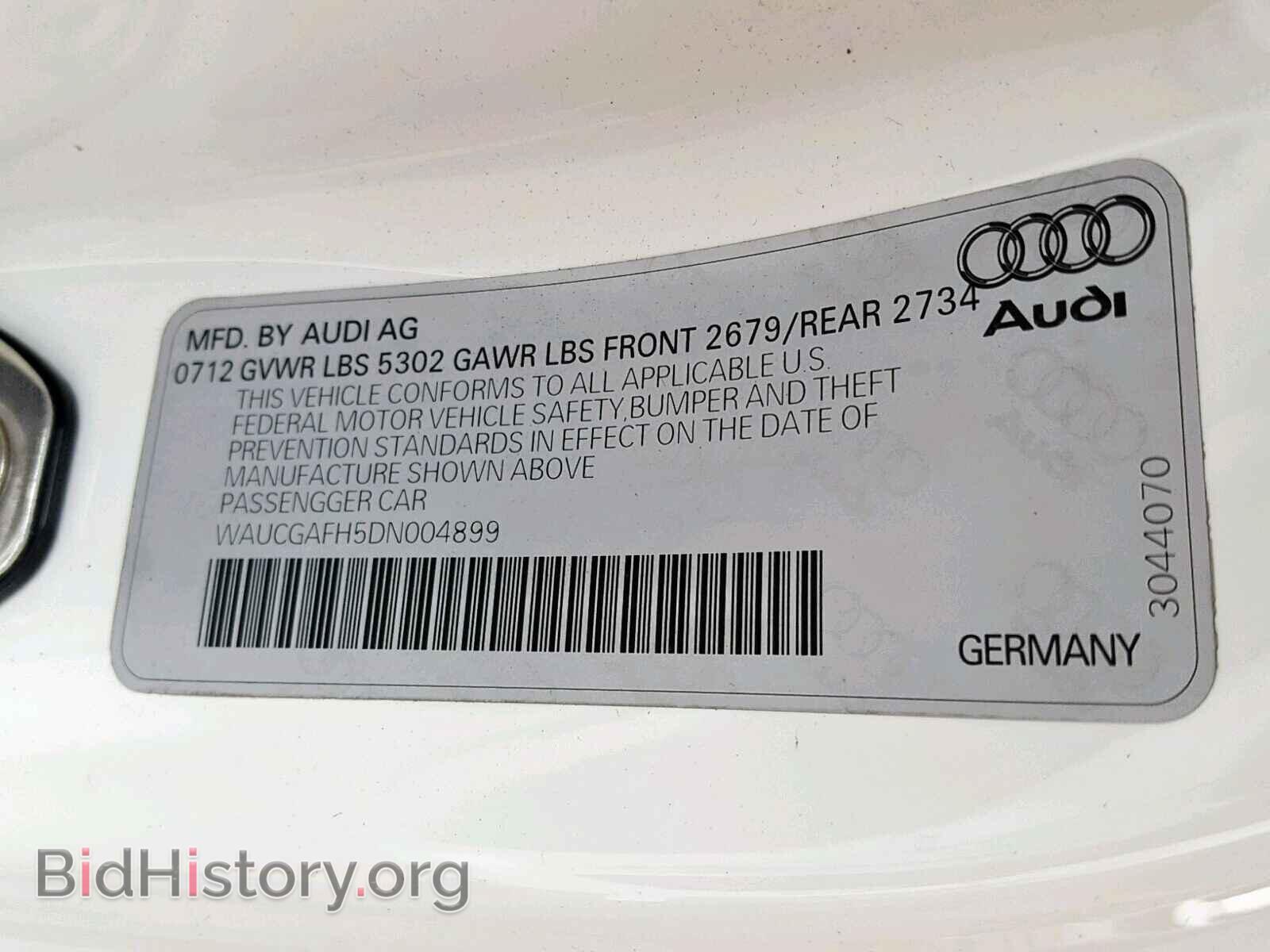 2013 AUDI S5/RS5 - VIN: WAUCGAFH5DN004899 - Фото 10