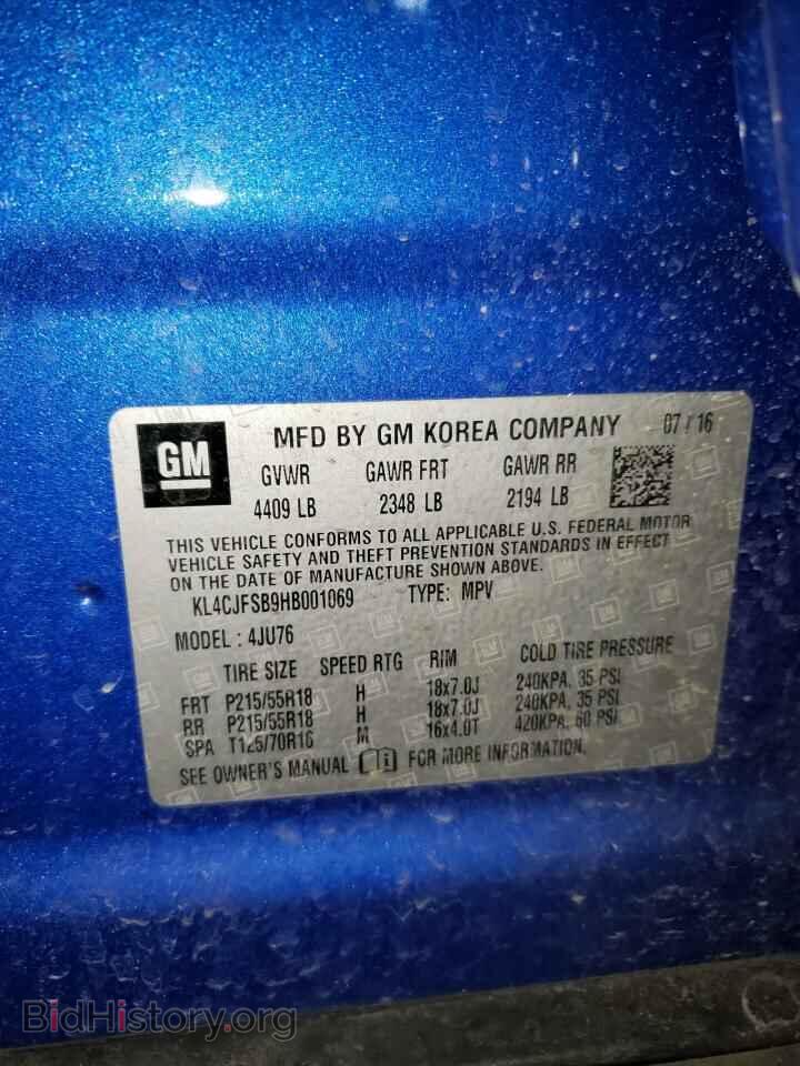 2017 BUICK ENCORE - VIN: KL4CJFSB9HB001069 - Photo 10