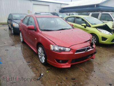 2010 Mitsubishi LANCER Lancer GTS, red — VIN JA32U8FW5AU023628, Copart