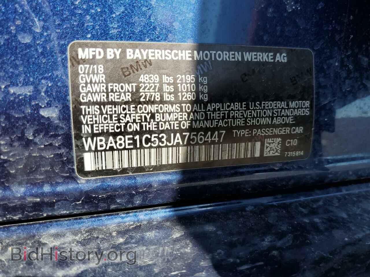 2018 BMW 3 SERIES - VIN: WBA8E1C53JA756447 - Фото 12