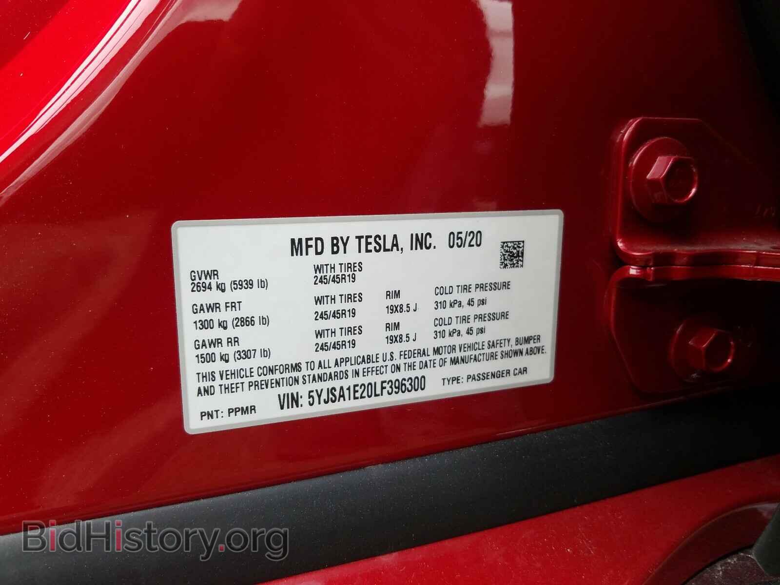2020 TESLA MODEL S - VIN: 5YJSA1E20LF396300 - Photo 10