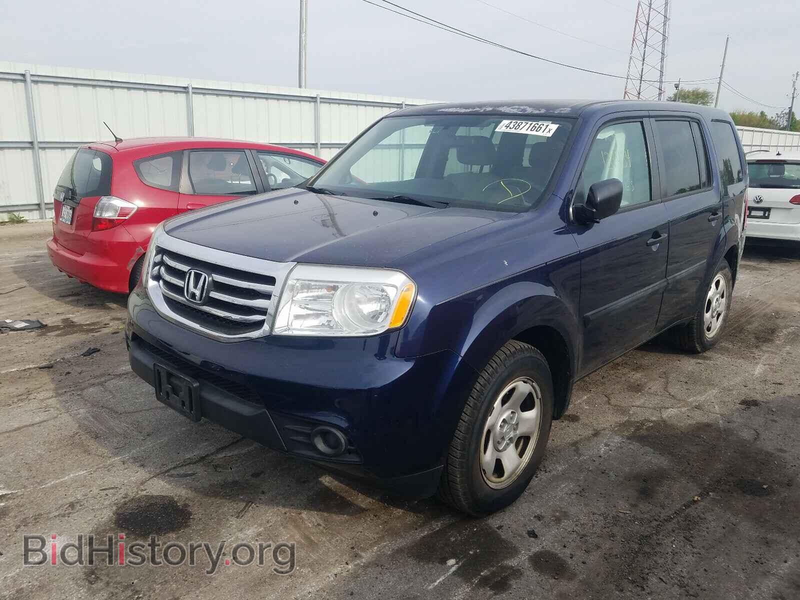 2013 HONDA PILOT - VIN: 5FNYF3H25DB009941 - Фото 2