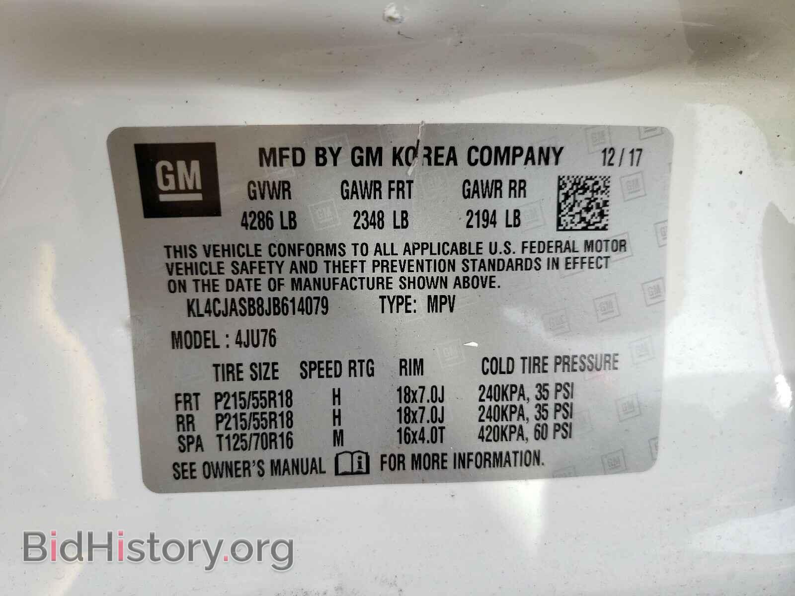 2018 BUICK ENCORE - VIN: KL4CJASB8JB614079 - Photo 10