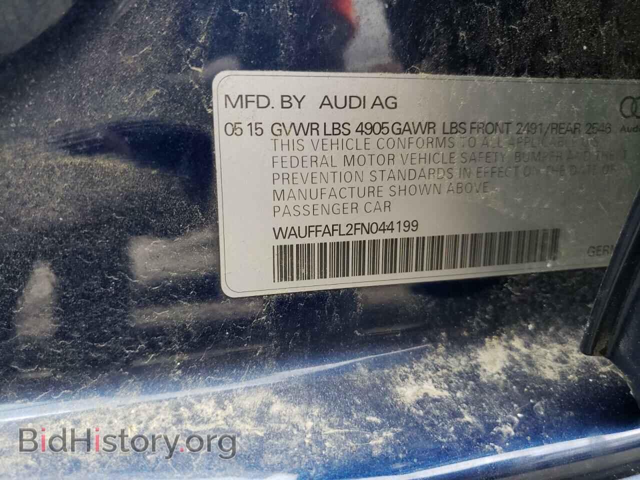 2015 AUDI A4 - VIN: WAUFFAFL2FN044199 - Фото 10