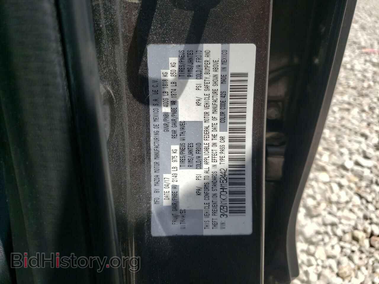 2017 MAZDA 3 - VIN: 3MZBN1K70HM152442 - Фото 10