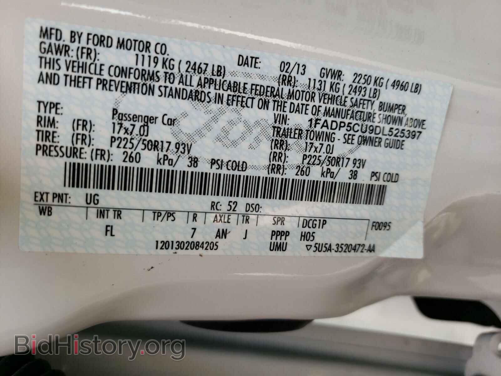 2013 FORD CMAX - VIN: 1FADP5CU9DL525397 - Фото 10