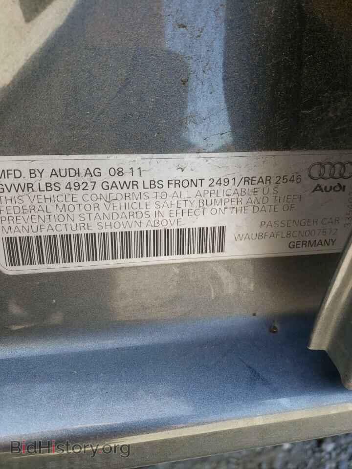 2012 AUDI A4 - VIN: WAUBFAFL8CN007572 - Photo 10