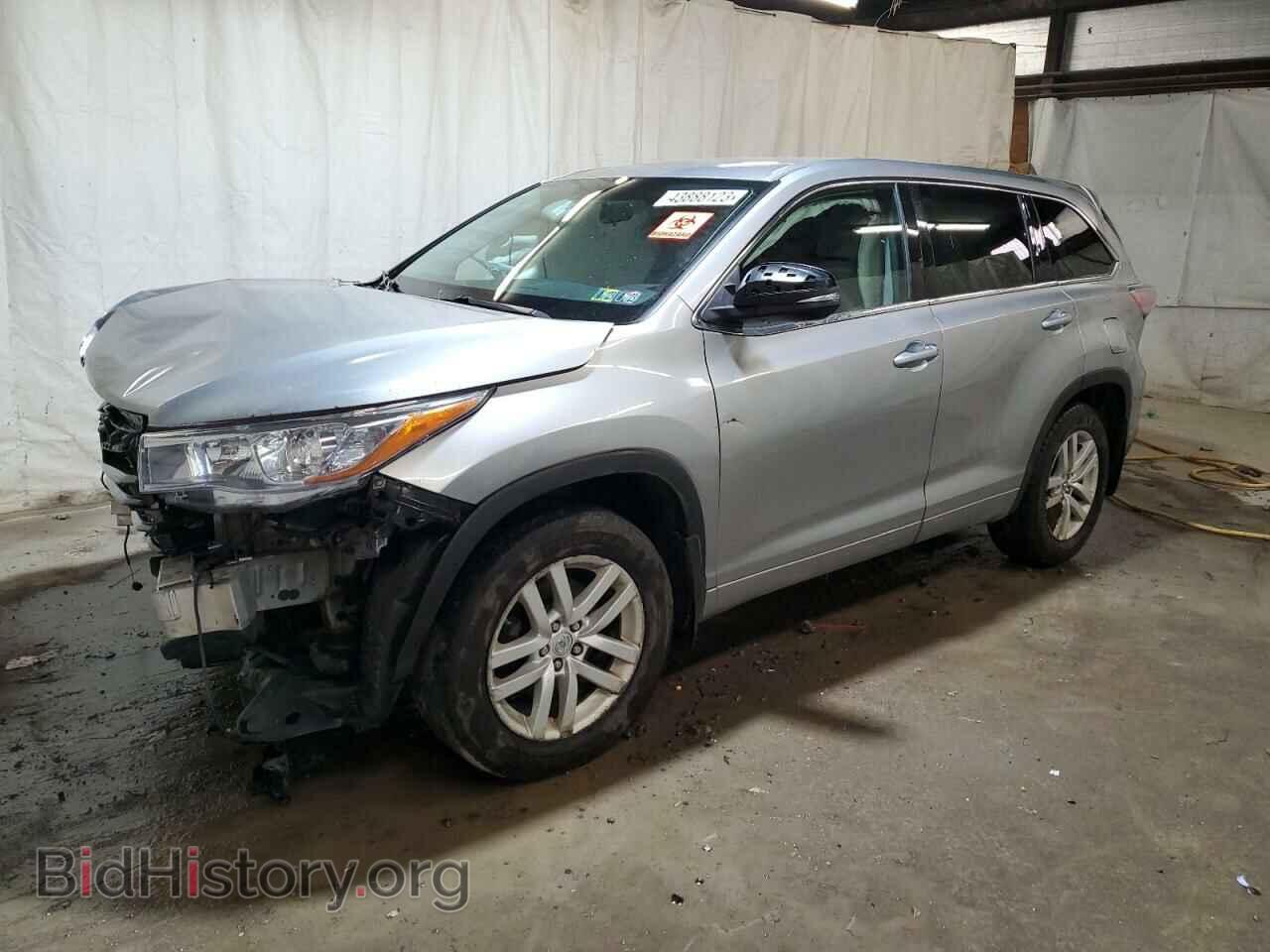 Фотография 5TDBKRFH0FS126093 - TOYOTA HIGHLANDER 2015