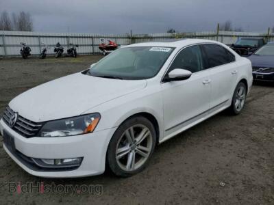 2012 Volkswagen PASSAT SEL, белый — VIN 1VWCN7A39CC070547, Copart