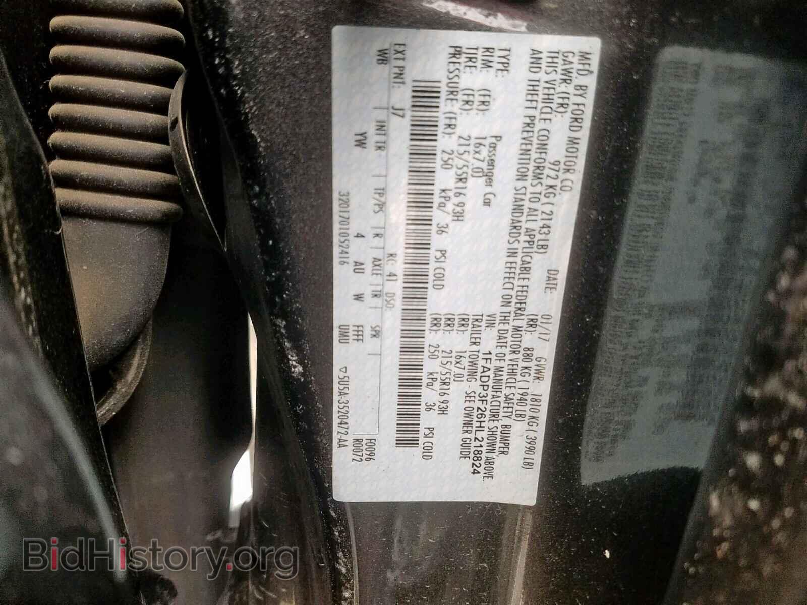 2017 FORD FOCUS SE - VIN: 1FADP3F26HL218824 - Фото 10