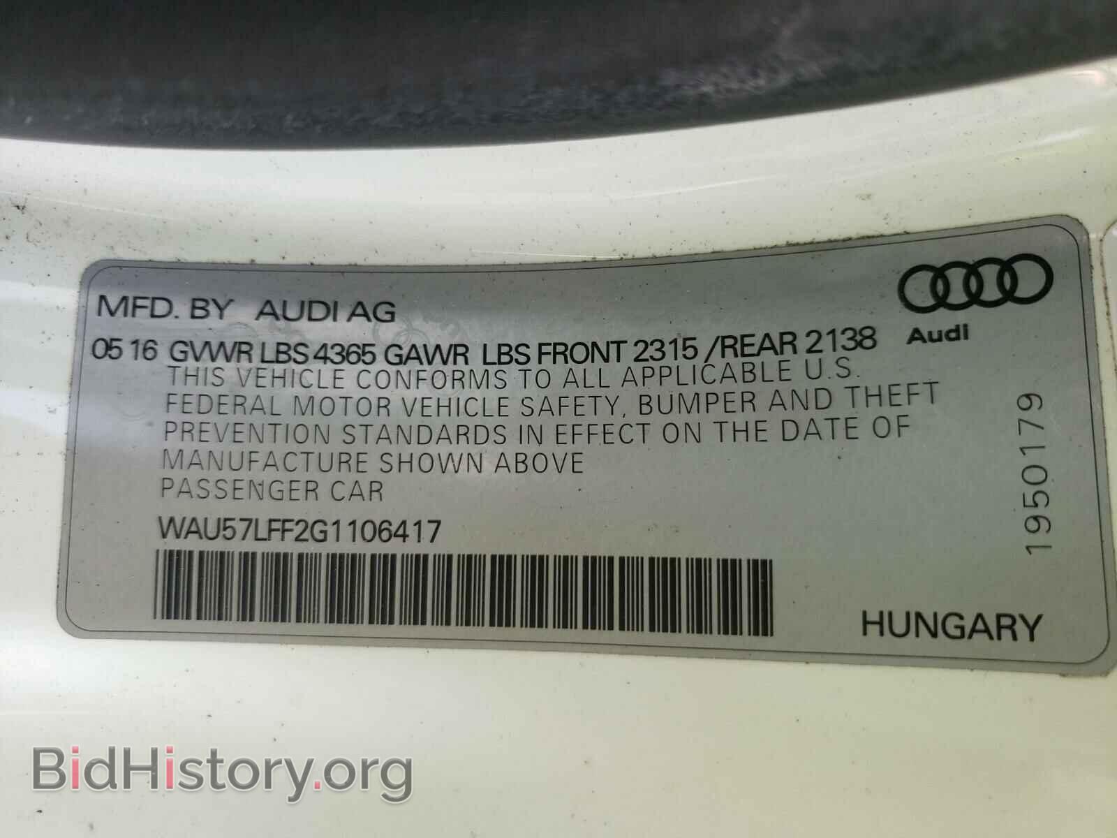 2016 AUDI A3 - VIN: WAU57LFF2G1106417 - Photo 10