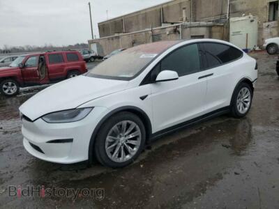 2023 Tesla MODEL X, white — VIN 7SAXCDE50PF425489, Copart