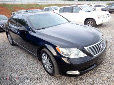 2008 Lexus LS460 LS 460, черный — VIN JTHBL46F785068215, Copart