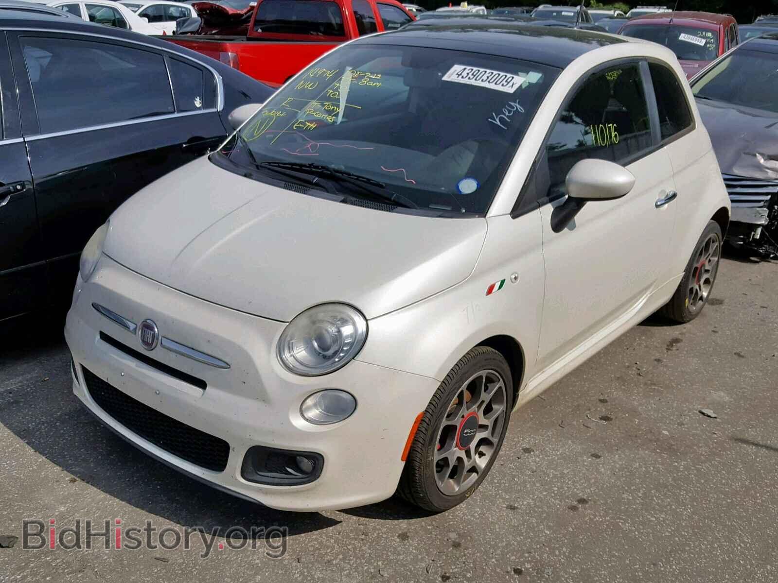 2012 FIAT 500 - VIN: 3C3CFFBR3CT113737 - Фото 2