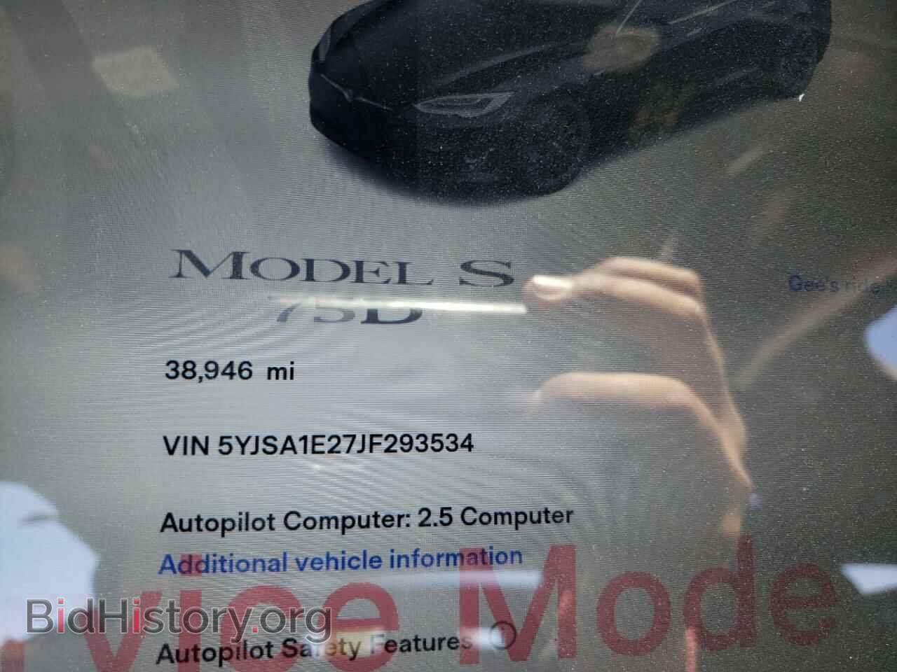 2018 TESLA MODEL S - VIN: 5YJSA1E27JF293534 - Photo 8