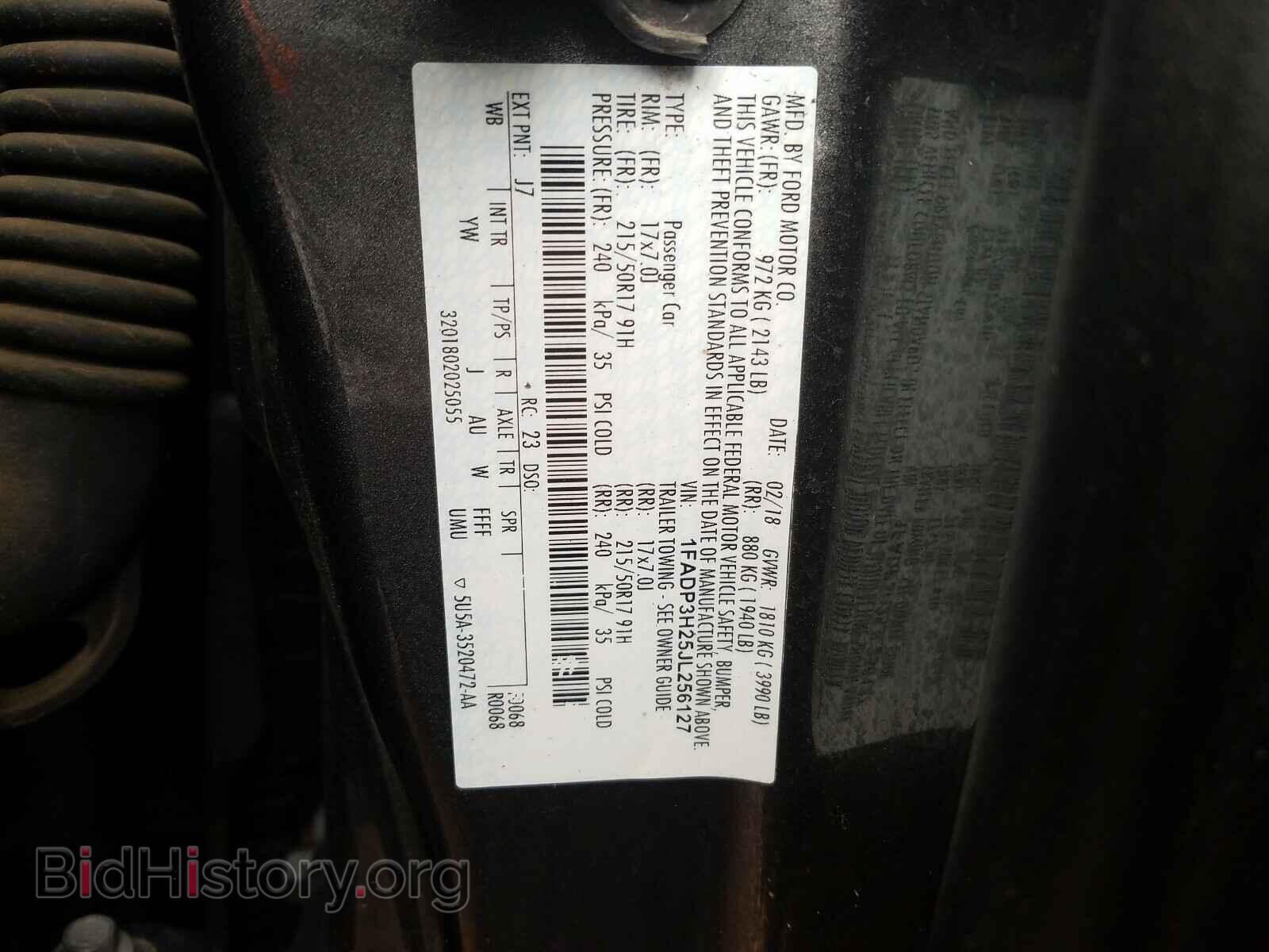 2018 FORD FOCUS - VIN: 1FADP3H25JL256127 - Фото 10