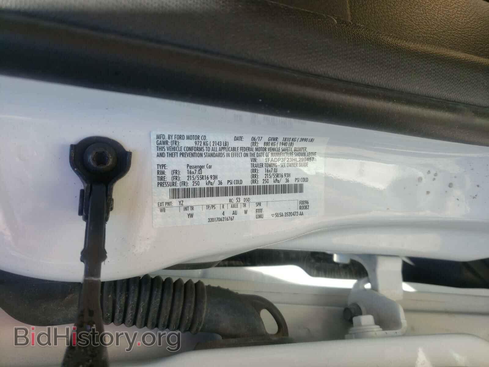 2017 FORD FOCUS - VIN: 1FADP3F23HL299457 - Фото 10