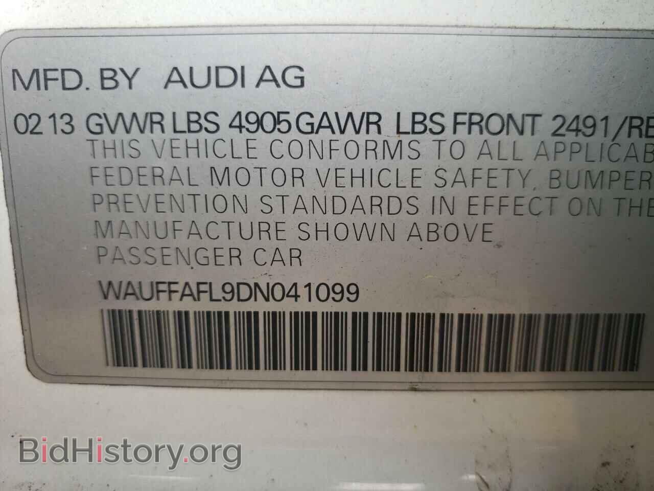 2013 AUDI A4 - VIN: WAUFFAFL9DN041099 - Photo 10