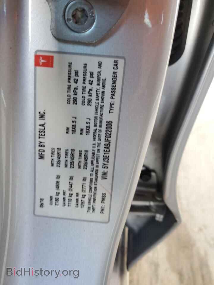 2018 TESLA MODEL 3 - VIN: 5YJ3E1EA9JF022006 - Photo 12