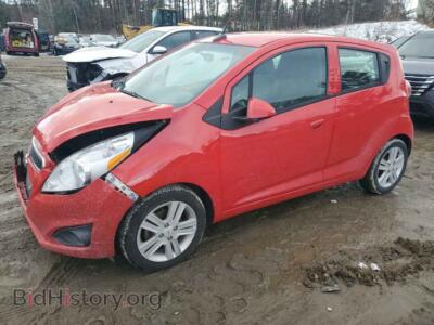 2014 Chevrolet SPARK 1LT, красный — VIN KL8CD6S93EC534513, Copart