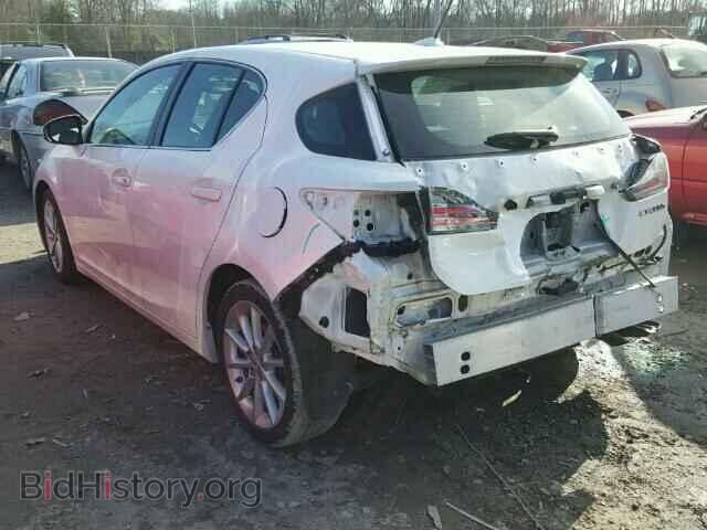 2012 LEXUS CT 200 - VIN: JTHKD5BH4C2056026 - Фото 3