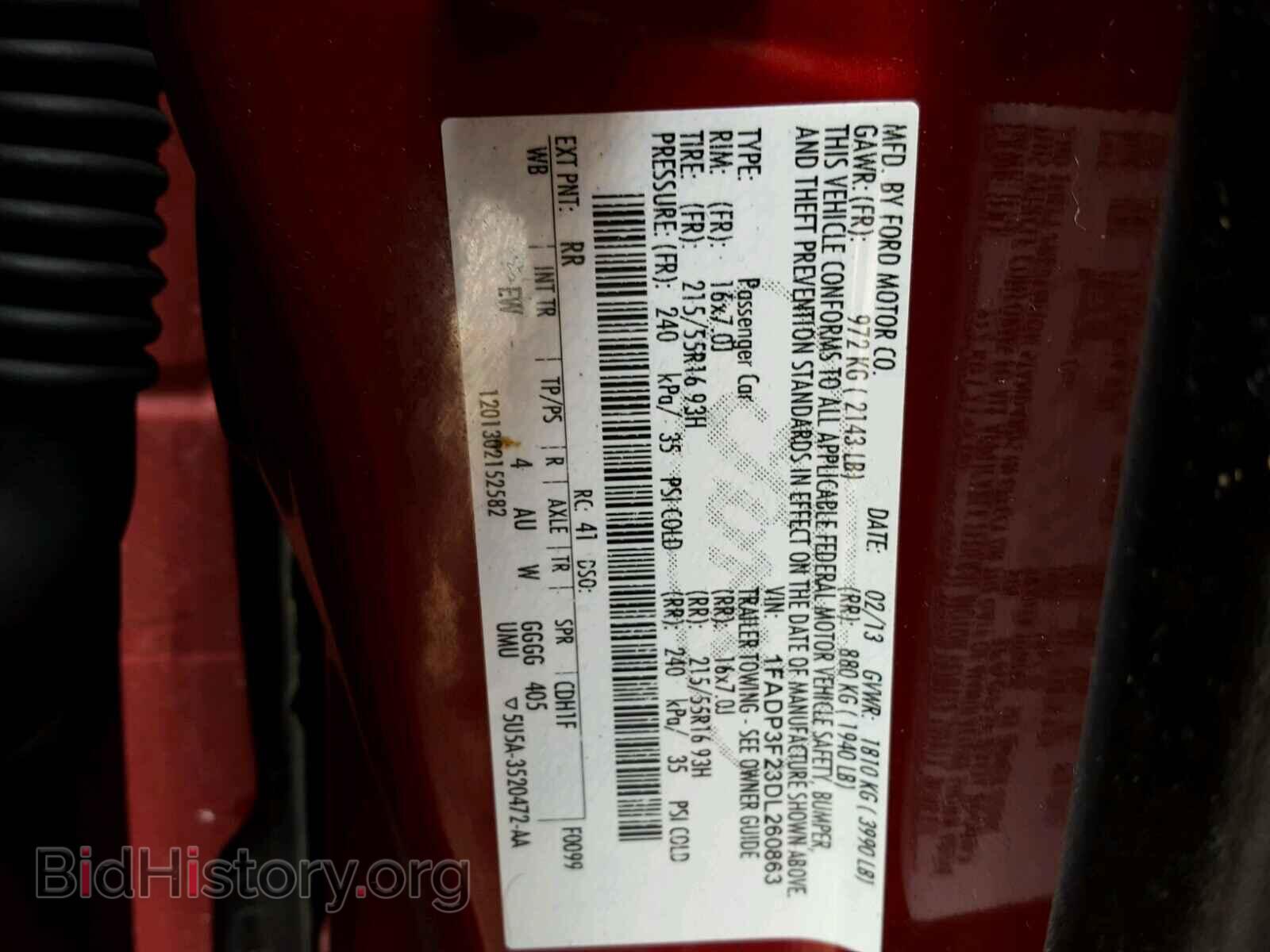 2013 FORD FOCUS - VIN: 1FADP3F23DL260863 - Photo 10