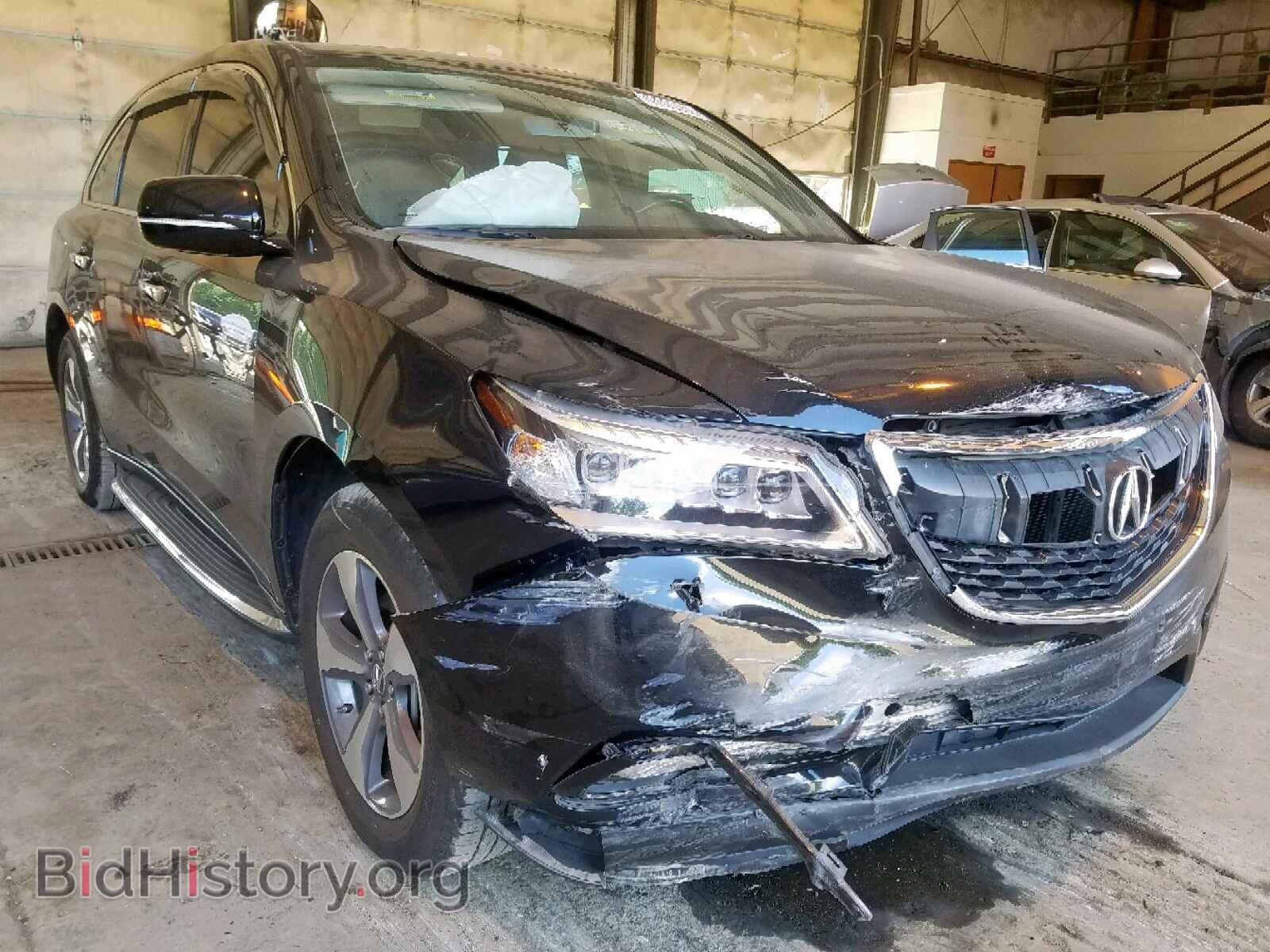 Фотография 5FRYD4H20GB031182 - ACURA MDX 2016