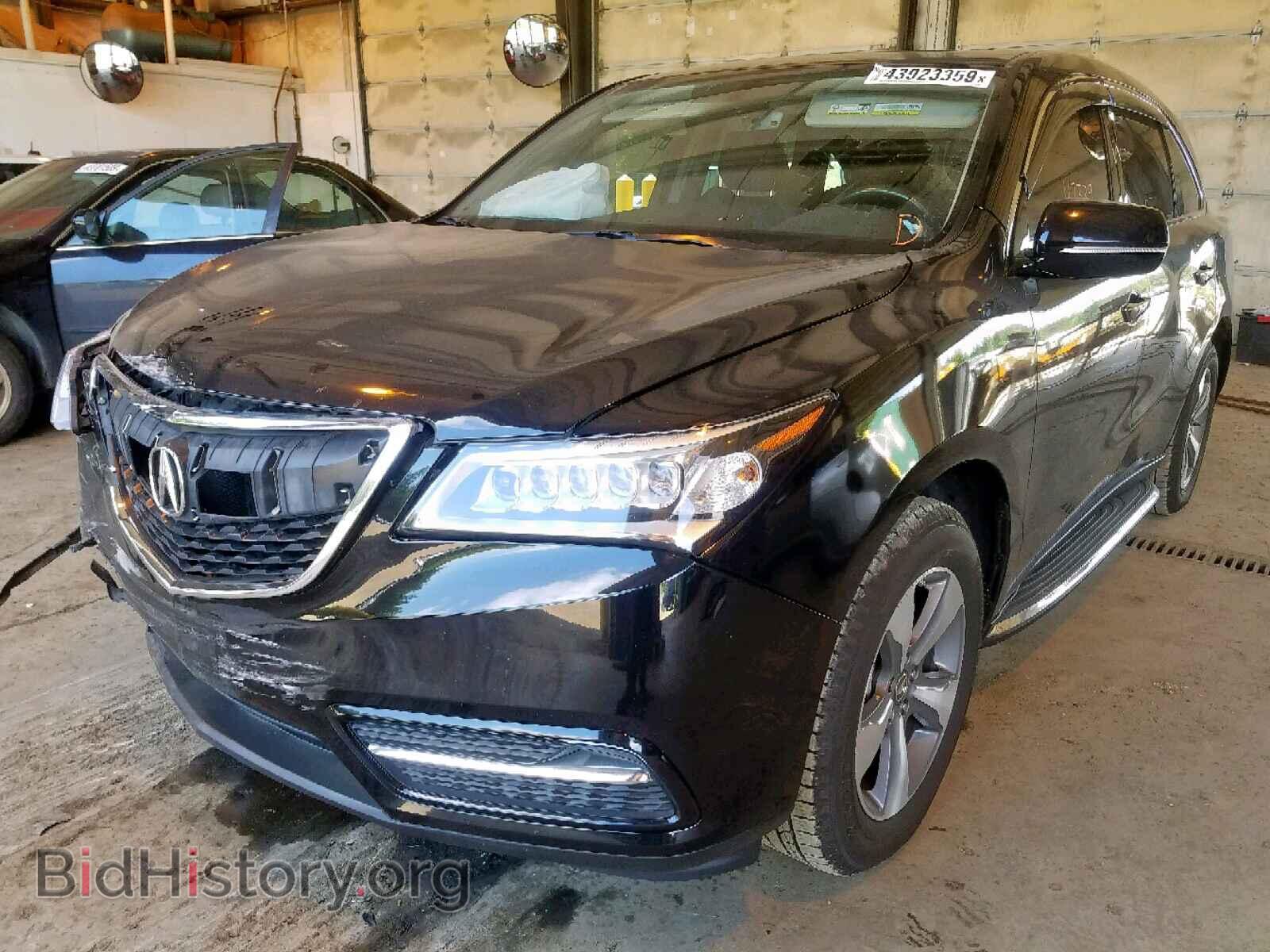 2016 ACURA MDX - VIN: 5FRYD4H20GB031182 - Фото 2