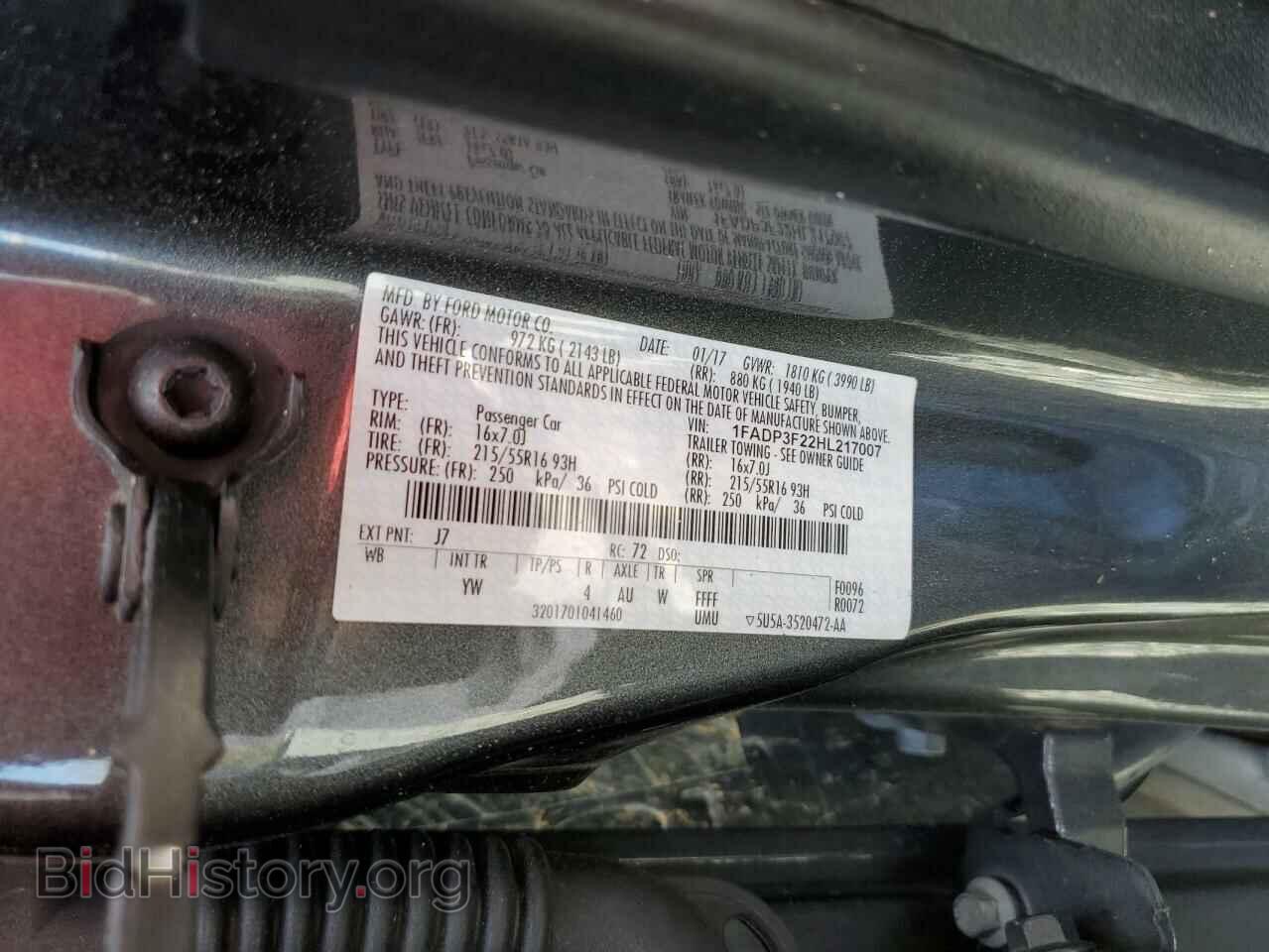 2017 FORD FOCUS - VIN: 1FADP3F22HL217007 - Фото 13