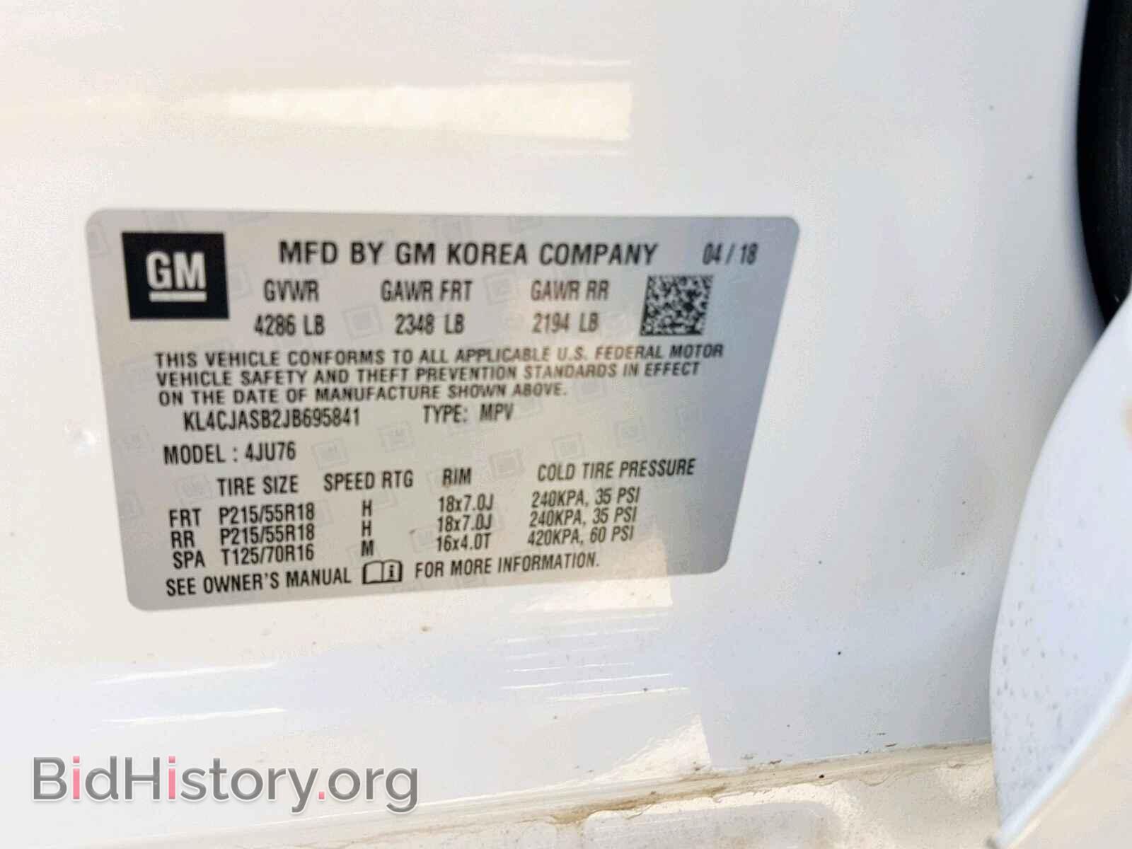 2018 BUICK ENCORE PRE - VIN: KL4CJASB2JB695841 - Photo 10