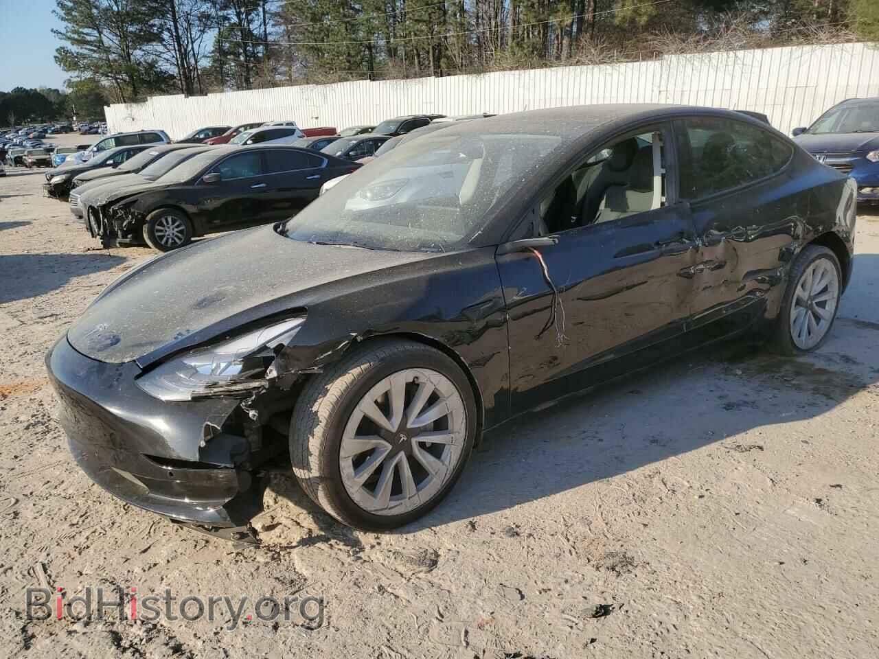 Photo 5YJ3E1EB2NF192285 - TESLA MODEL 3 2022