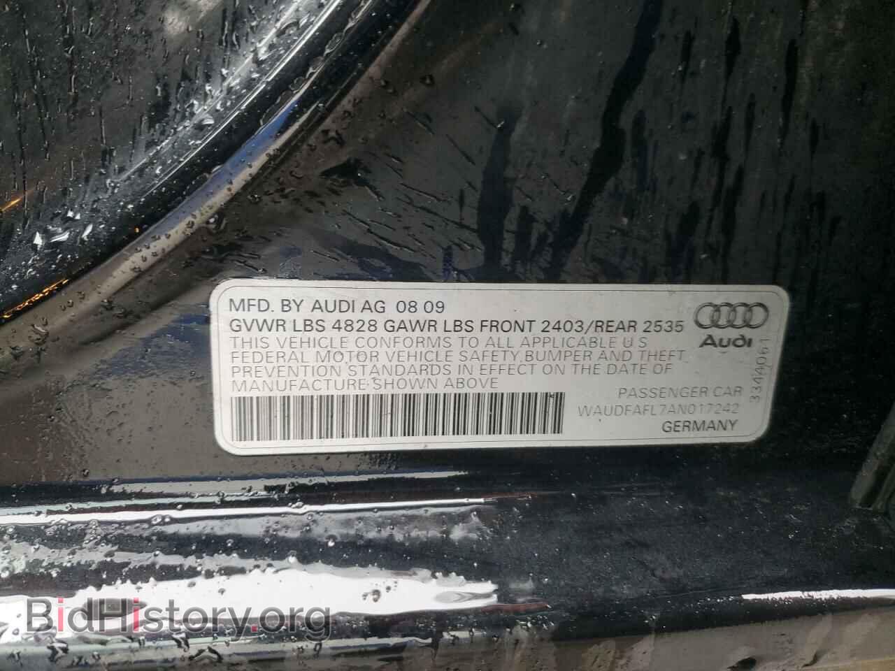 2010 AUDI A4 - VIN: WAUDFAFL7AN017242 - Фото 12