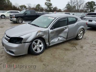 2013 Dodge AVENGER SE, серый — VIN 1C3CDZAB5DN655130, Copart