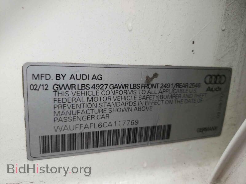 2012 Audi A4 (VIN WAUFFAFL6CA117769) — фото 10 из 10