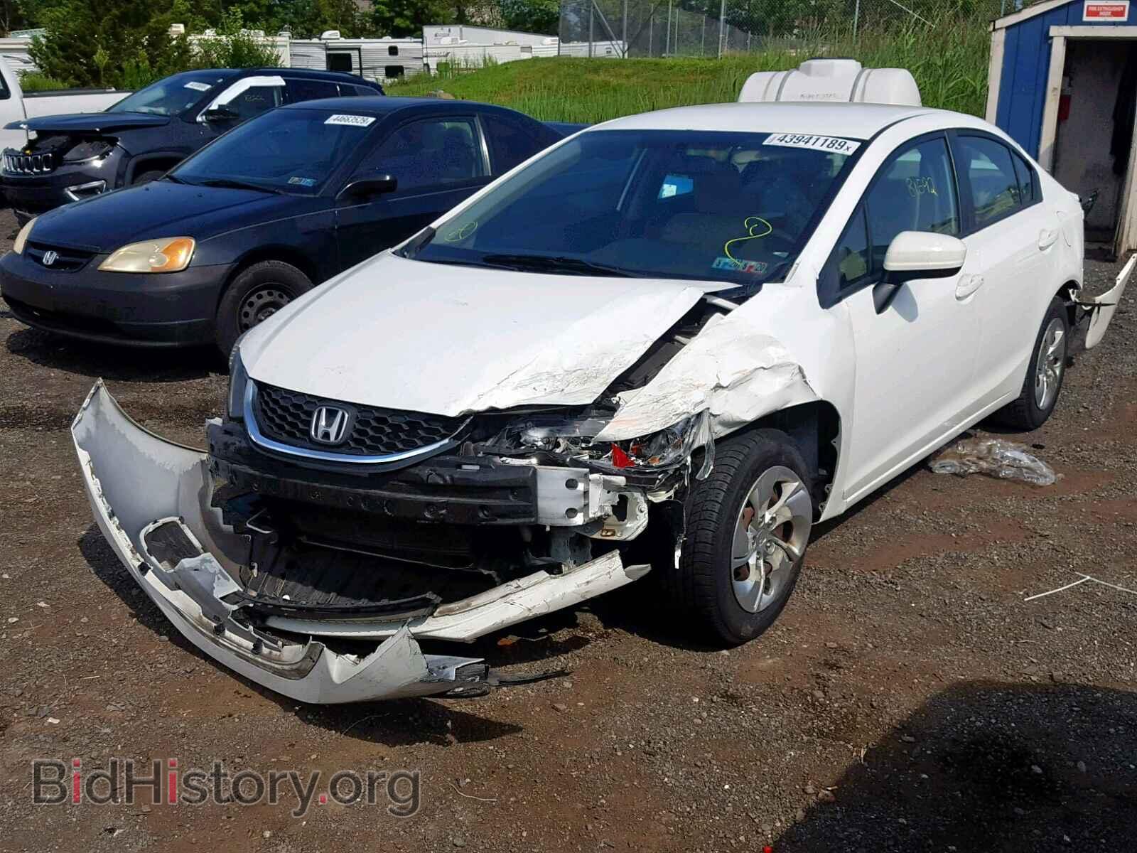 2014 HONDA CIVIC LX - VIN: 19XFB2F5XEE224183 - Фото 2