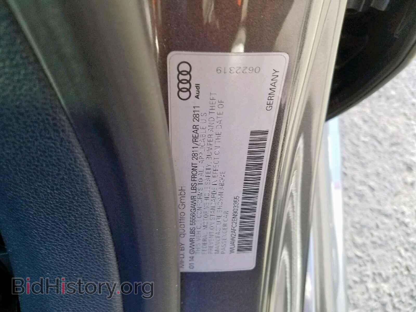 2014 AUDI S7/RS7 - VIN: WUAW2AFC2EN903355 - Фото 10