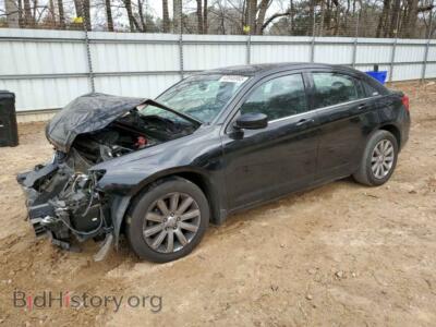 2012 Chrysler 200 Touring, черный — VIN 1C3CCBBBXCN142740, Copart