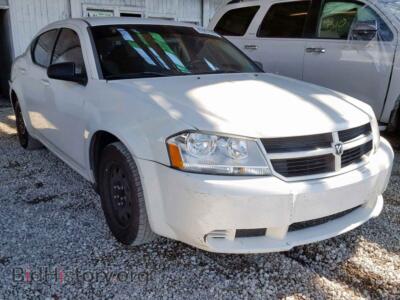 2009 Dodge AVENGER Avenger SE, white — VIN 1B3LC46B59N565267, Copart