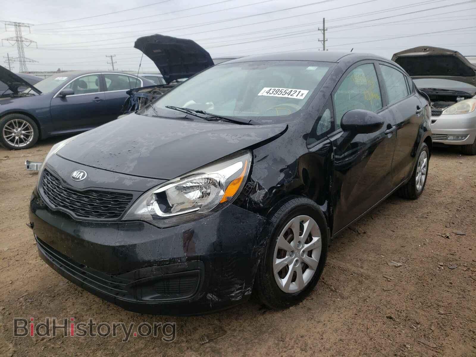 2013 KIA RIO - VIN: KNADM4A3XD6191075 - Фото 2