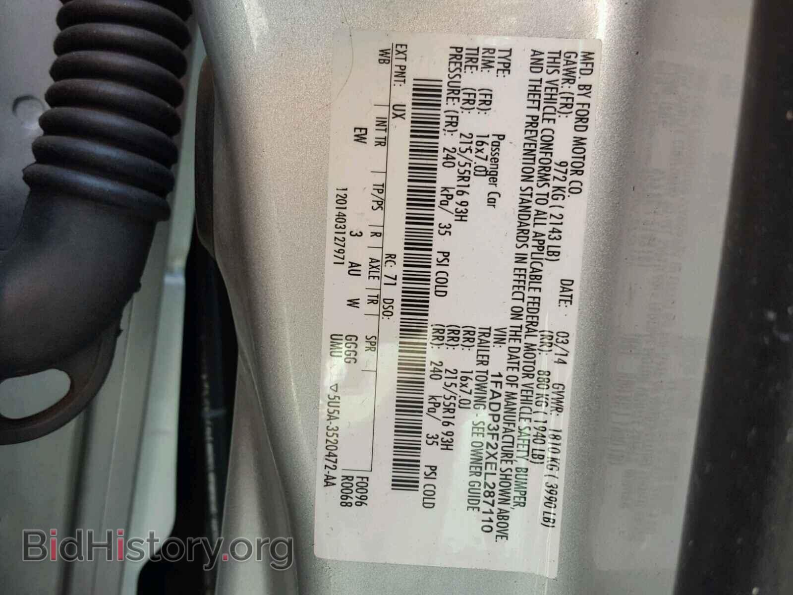 2014 FORD FOCUS - VIN: 1FADP3F2XEL287110 - Photo 10