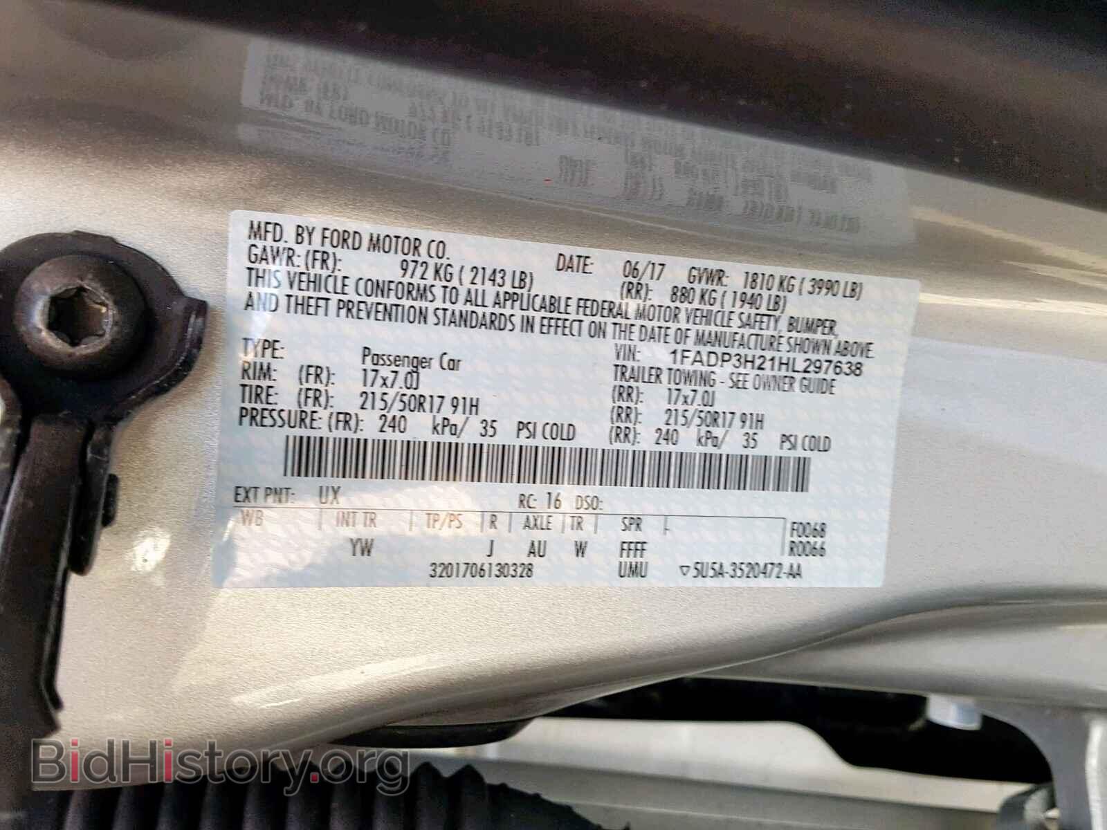 2017 FORD FOCUS - VIN: 1FADP3H21HL297638 - Photo 10